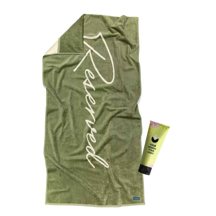 aurinkovoide omalla logolla ja pyyhe - Summer - 8055-LBSUN30 - 1