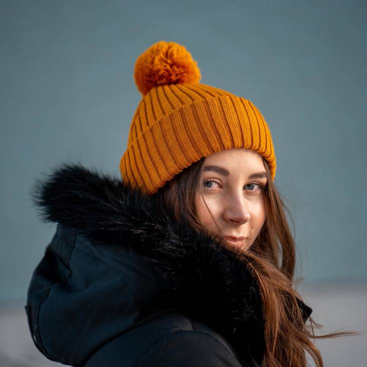 merinovillapipo tupsulla kotimainen yrityslahja - Pipot - NEUL310 - 1