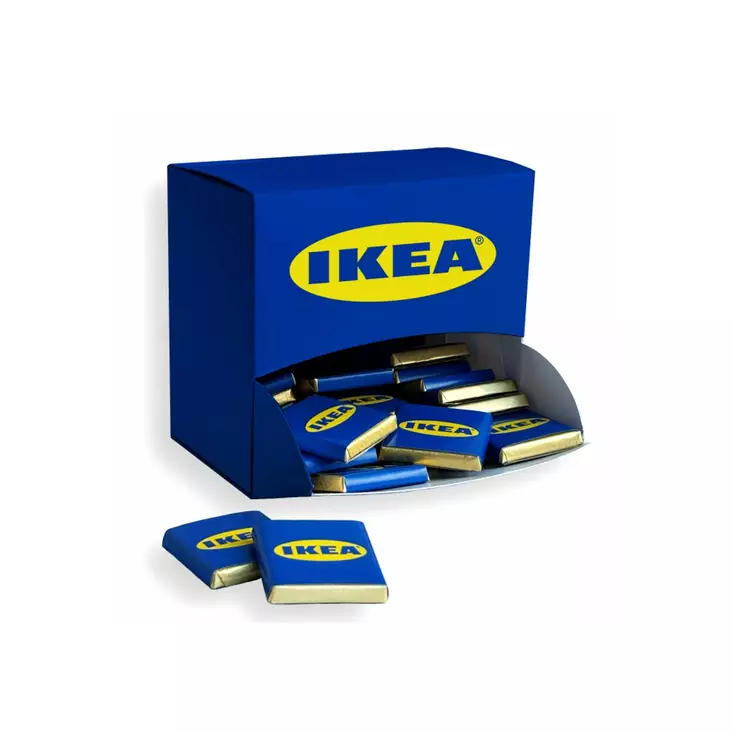 suklaapakkaus omalla logolla brendia.fi - Mainosmakeiset ja  Mainoskahvit - 2.040 - 1