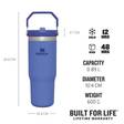 IceFlow™ Flip Straw Tumbler - Thermos mugs - B81 - 5