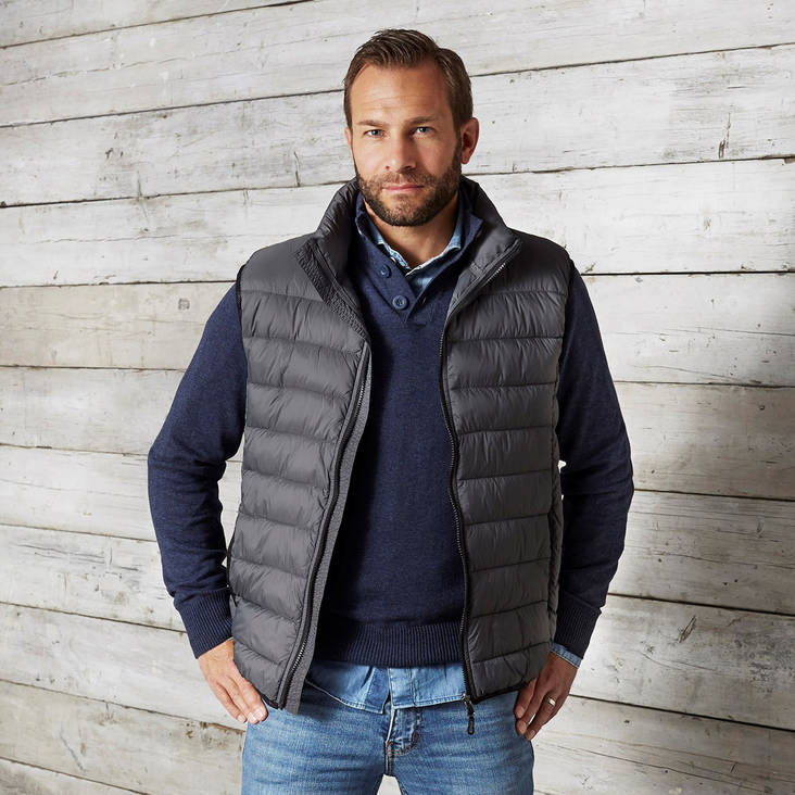 Miesten kevyttoppaliivi omalla logolla-brendia.fi - Coats and vests - 1000361 - 1