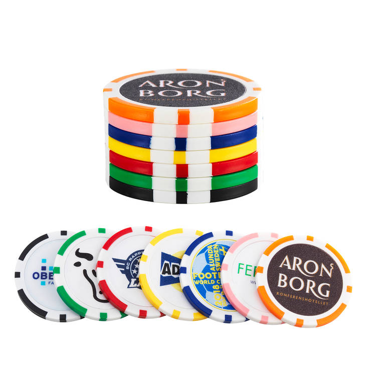 Poker merkkausnastat omalla logolla brendia.fi - Golfpyyhkeet ja -tarvikkeet - PR117-2 - 1