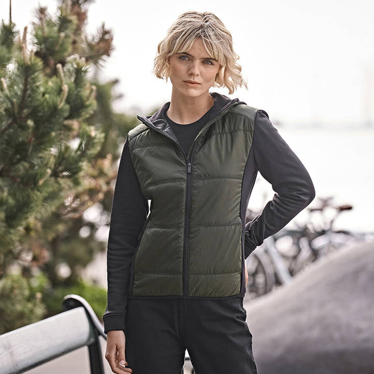 Women's hybrid-stretch jacket - Coats and vests - T9113 - 1