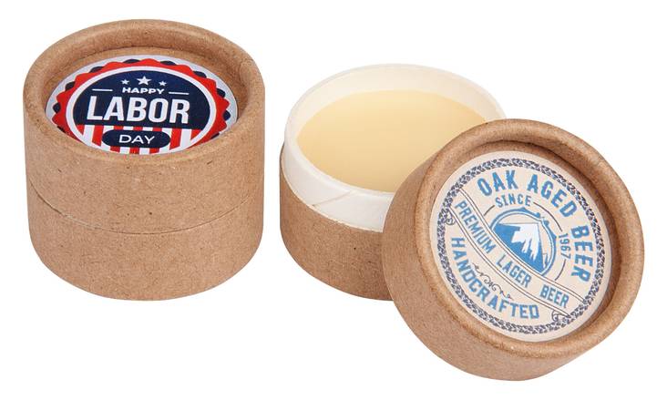 Ekologinen pakkaus, huulirasva, purkki Mainoslahjat Promootiotuotteet =
Brendia.fi - Lip balms Sunscreens Hand creams - LIPC5 - 1