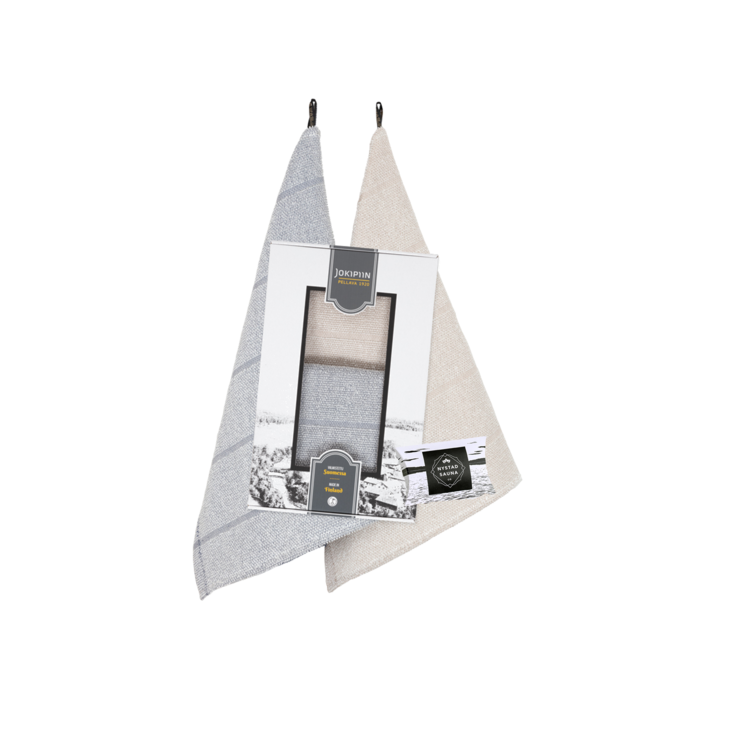 Laituri -käsipyyhkeet (2x) ja metsäkylpy - Sauna ja Spa - JPvappu2N756-55 - 1