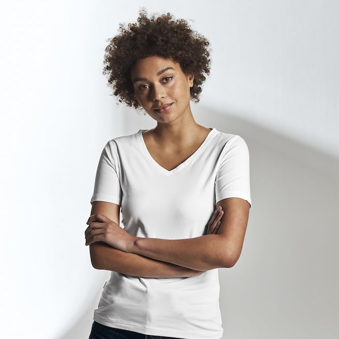 naisten stretch paita logolla - T-paidat - 141025 - 1