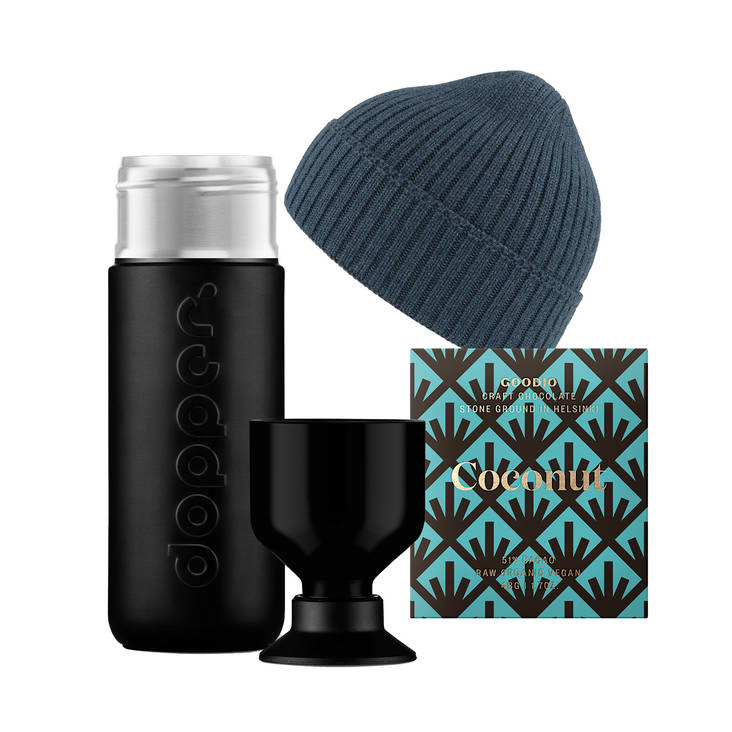 Dopper -pullo, pipo ja suklaa - Lahjasetit yrityksille - eta005 - 1