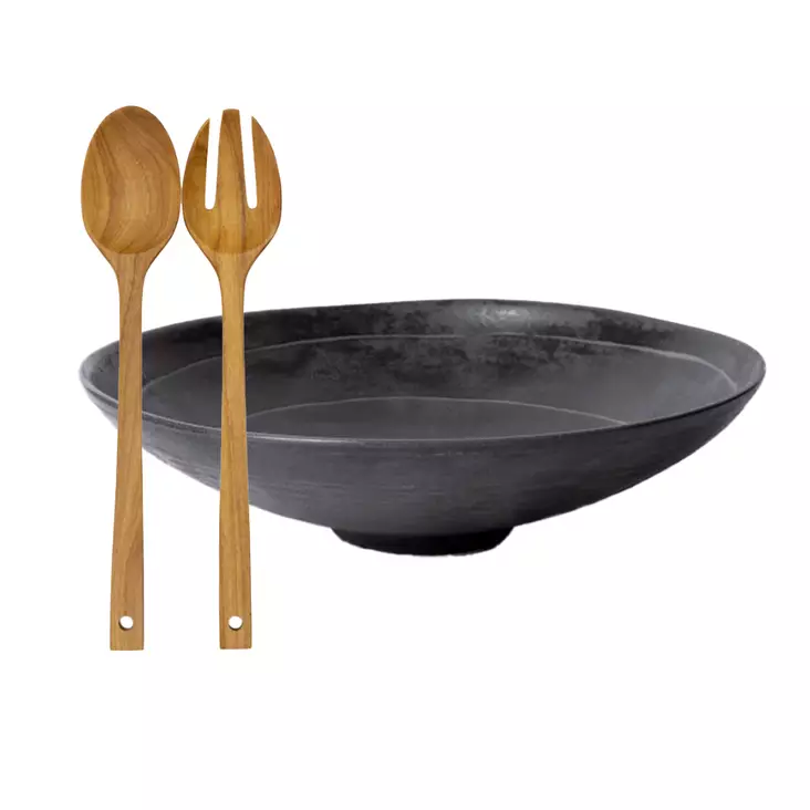 Kivi serving bowl & Oras salad servers - Kitchen and table setting - 5PUU6-12KIV5 - 1