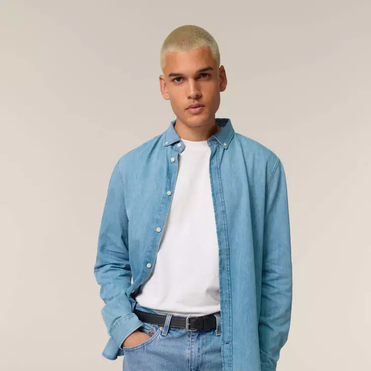 Stanley Stella Denim farkkupaita logolla - Paidat - STWM967 - 1