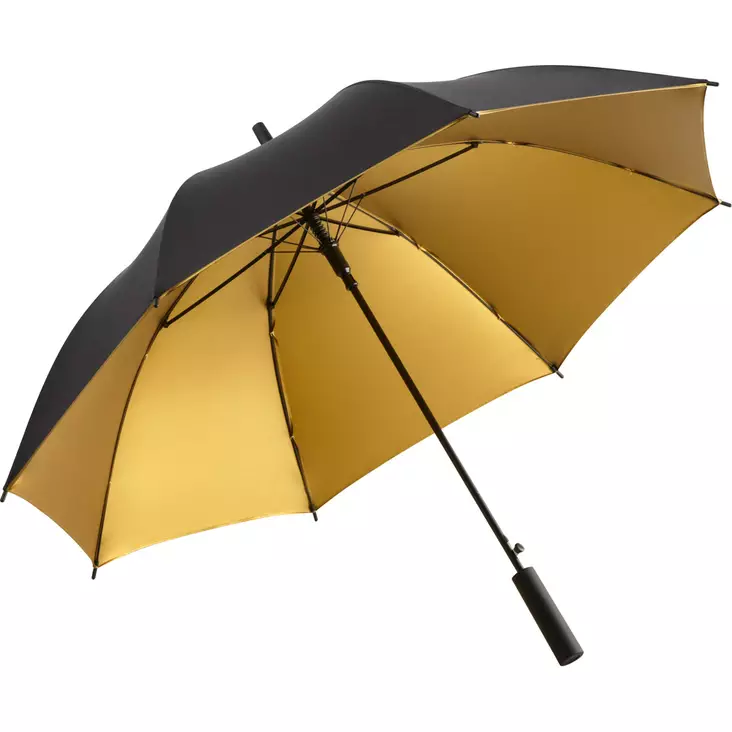 Fare sateenvarjo musta/kulta omalla logolla - Umbrellas - 1159 - 1