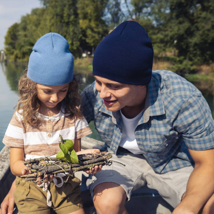 Lasten luomupuuvillapipo omalla logolla brendia.fi - Pipot - KIYA - 1