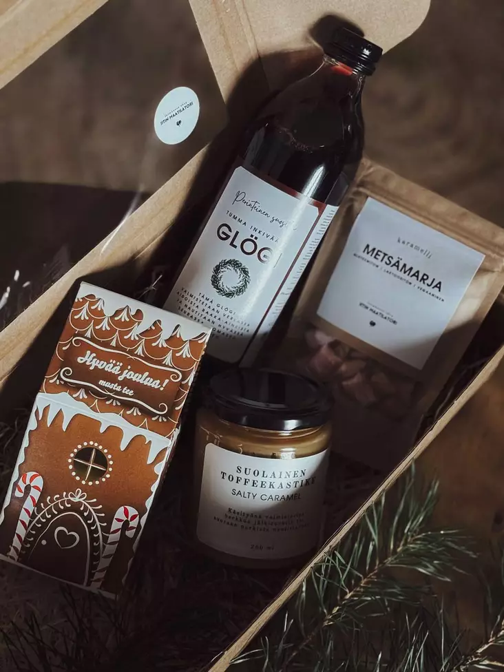 kotimainen herkkupaketti pientuottajilta yrityslahjaksi - Christmas - IMT-S - 1