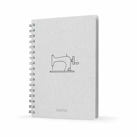 Logomerkitty ekologinen muistikirja A5 - Muistikirjat, lehtiöt ja kalenterit - din82renew - 2