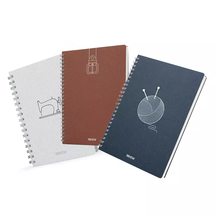 Logomerkitty ekologinen muistikirja A5 - Muistikirjat, lehtiöt ja kalenterit - din82renew - 1