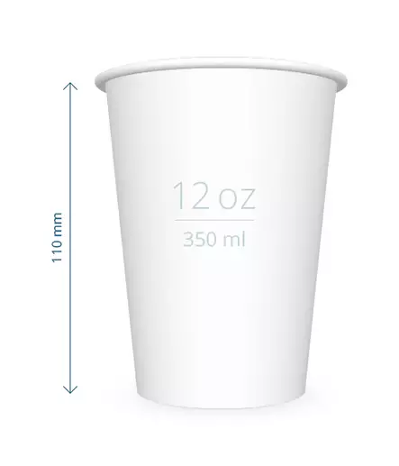 Pahvimuki 1-seinäinen 350 ml - Kartonkimukit painatuksella - PM1PE12oz - 1