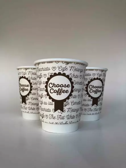 Pahvimuki 2-seinäinen 350 ml - Kartonkimukit painatuksella - PM2PE12oz - 2