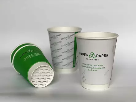 Pahvimuki 2-seinäinen 350 ml - Kartonkimukit painatuksella - PM2WB12oz - 2