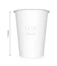 Single-wall paper cups 350 ml - Paper cups with print - PM1PE12oz - 1