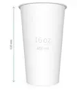 Single-wall paper cup 450 ml WB - Paper cups with print - PM1WB16oz - 1